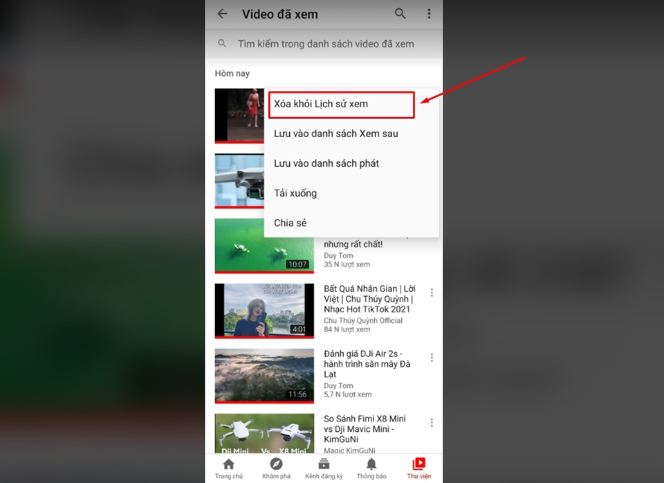 xóa các video đơn lẻ khỏi lịch sử xem xóa các video đơn lẻ khỏi lịch sử xem