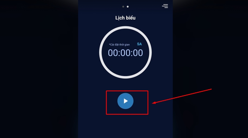 Màn hình chỉnh thời điểm cụ thể tắt màn hình Màn hình chỉnh thời điểm cụ thể tắt màn hình