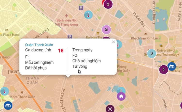 Hướng dẫn sử dụng COVIDmap Hà Nội tra cứu thông tin (4)