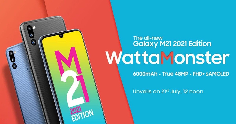 Samsung Galaxy M21 2021 Edition lộ teaser