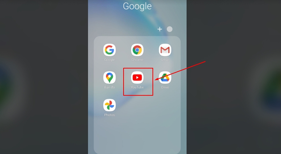 Mở ứng dụng YouTube
