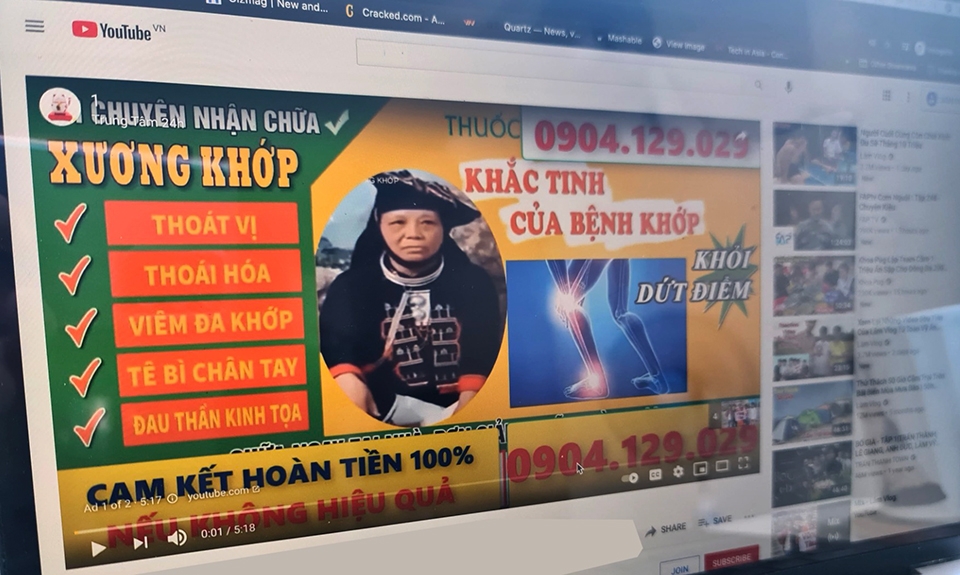 Quảng cáo trên YouTube đã xuất hiện nhiều hơn nhiều trước đây