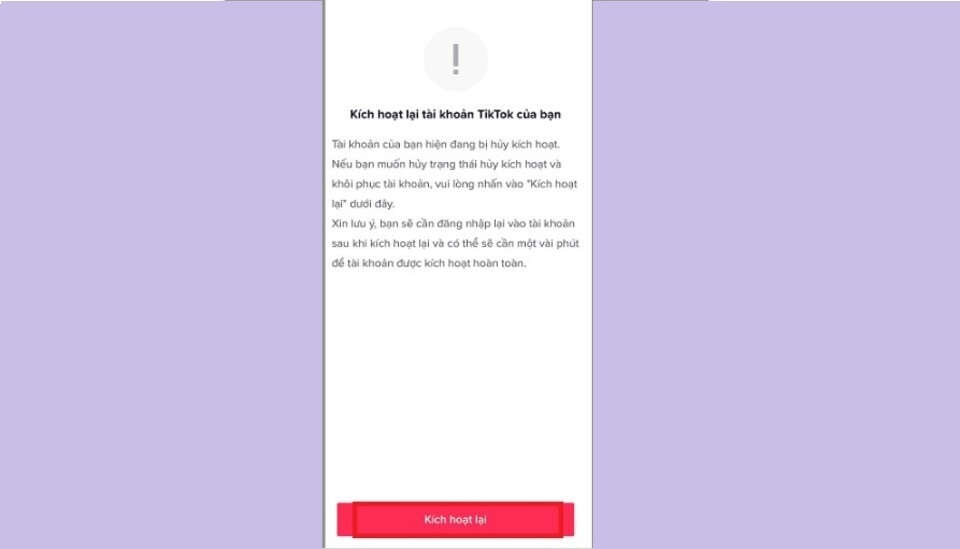 Kích hoạt tài khoản
