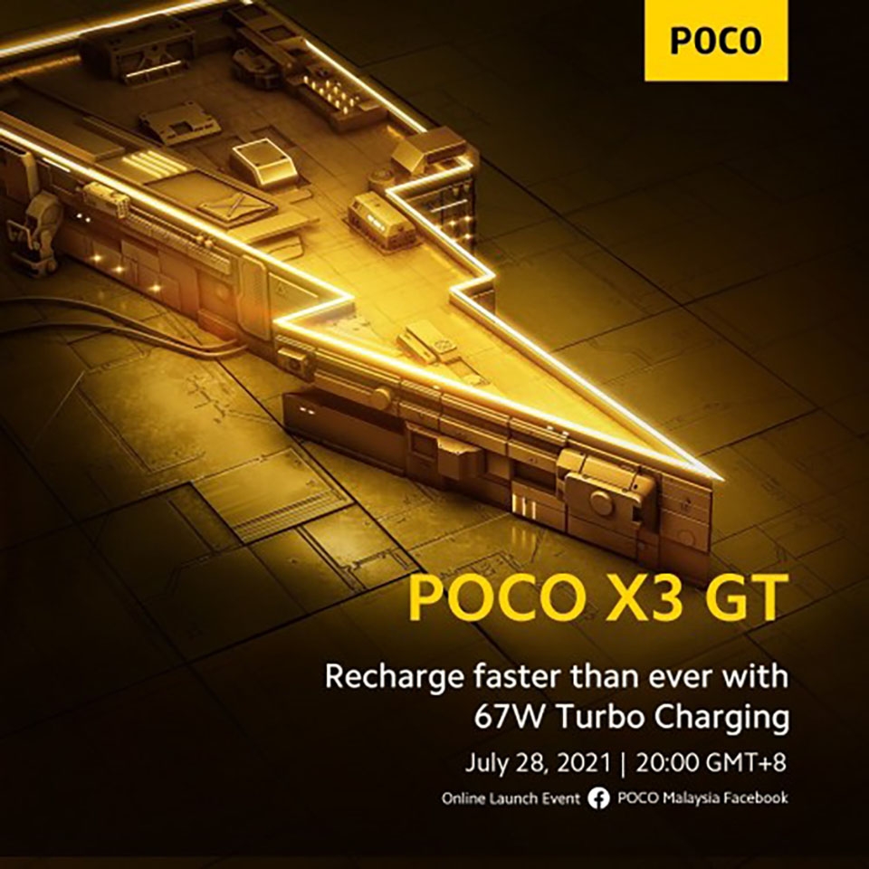 POCO X3 GT được xác nhận hỗ trợ sạc nhanh 67W