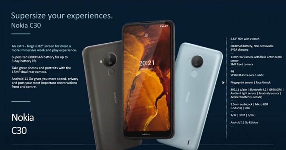 Nokia C30 (ảnh 2)