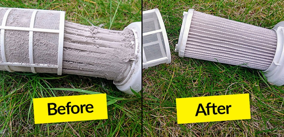 Cách làm sạch bộ lọc không rửa được