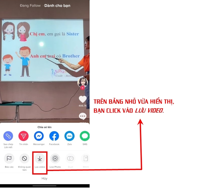 Click vào đây để tải video TikTok về máy