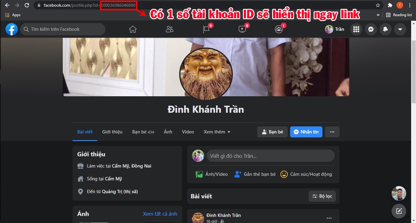 Đối với UID và fanpage ID 4
