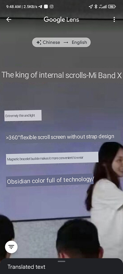 Thông tin Xiaomi Mi Band X (ảnh 2) Thông tin Xiaomi Mi Band X (ảnh 2)