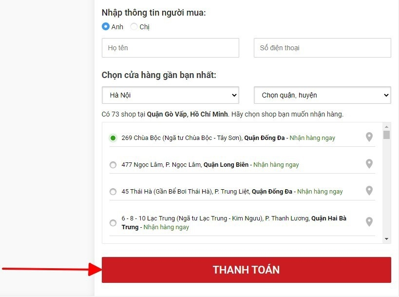 Giảm 500.000 đồng khi thanh toán bằng thẻ tín dụng HSBC FPT Shop