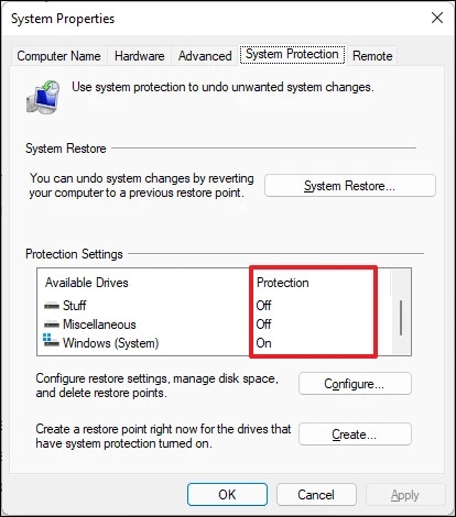 Cách tạo điểm khôi phục trên Windows 11 (5)