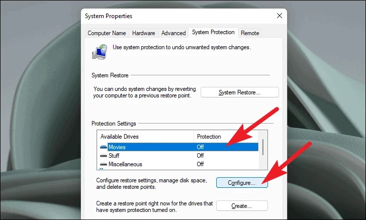 Cách tạo điểm khôi phục trên Windows 11 (6)
