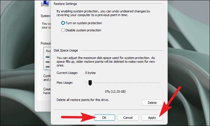 Cách tạo điểm khôi phục trên Windows 11 (8)
