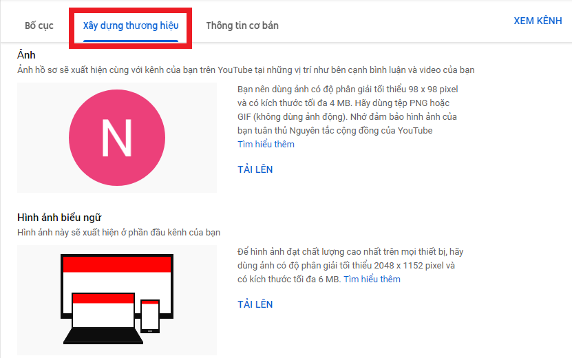 Cách tạo kênh Youtube bằng điện thoại (7)