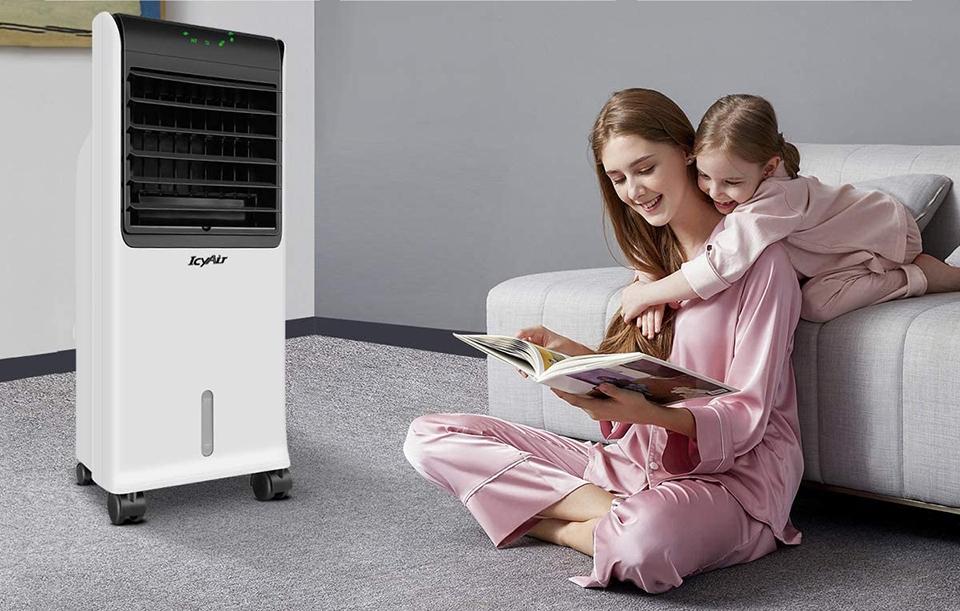 Tấm làm mát cũng nên là một tiêu chí để quan tâm khi mua quạt điều hòa