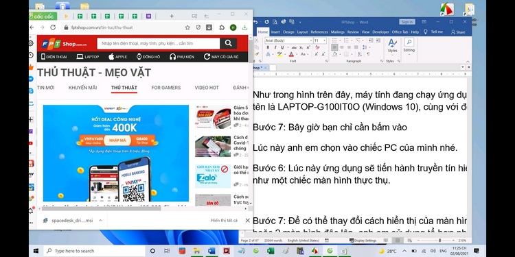 Cách tận dụng máy tính bảng cũ làm màn hình phụ cho máy tính (8)