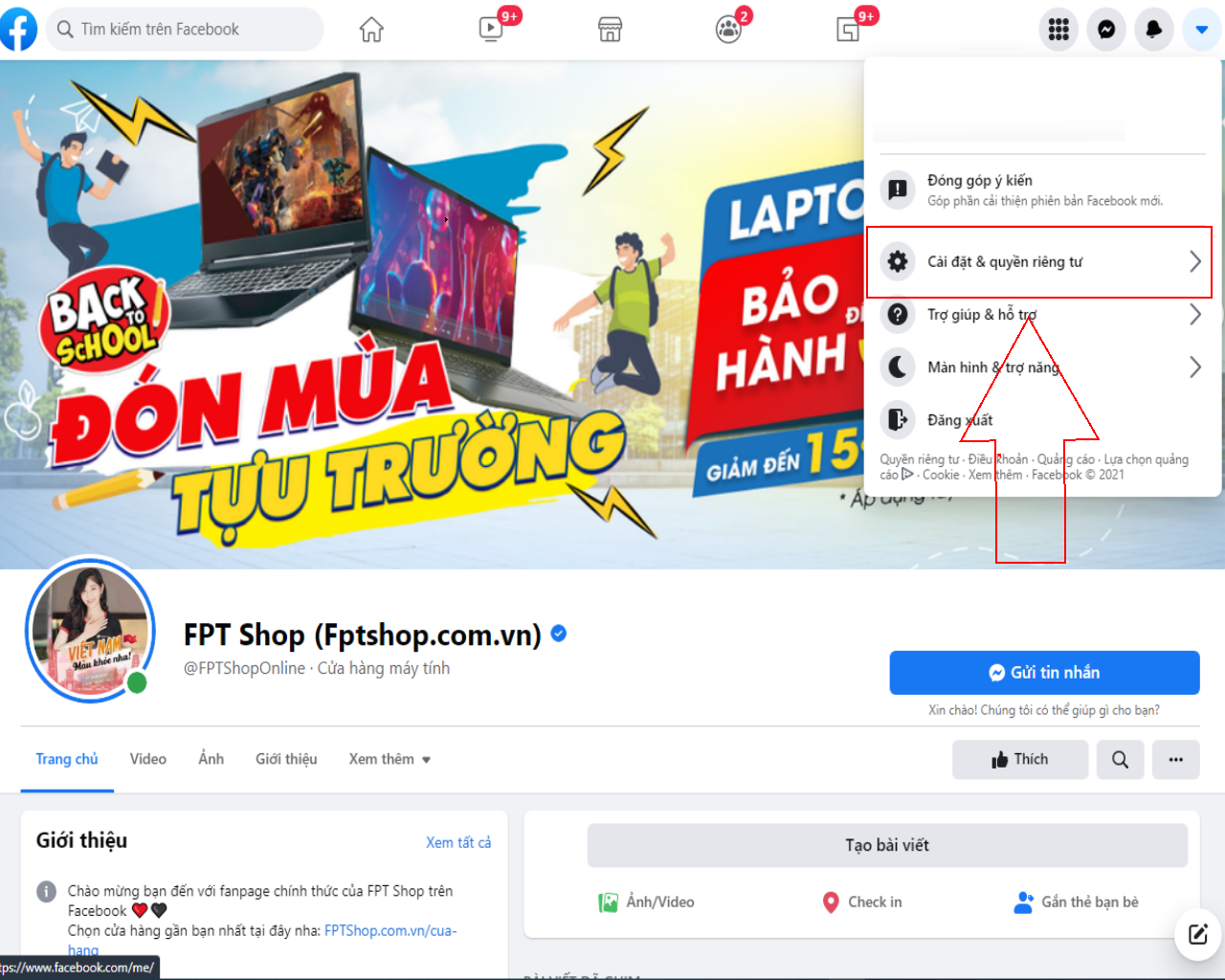 Cách bật Chế độ tối Facebook trên trình duyệt Mac và Windows (2)