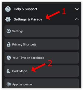 Cách bật Chế độ tối Facebook và Facebook Messenger trên iOS (2)