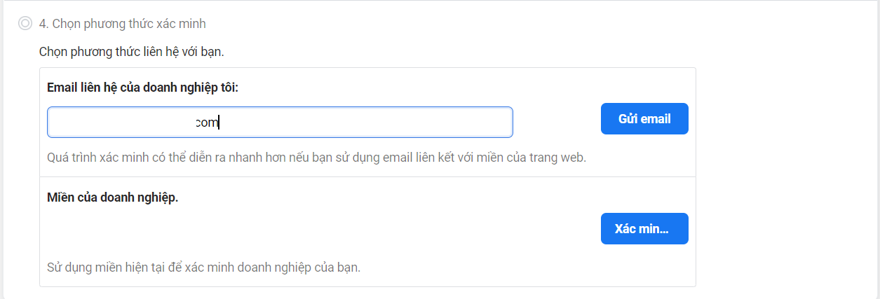 Cách xác minh doanh nghiệp trên Facebook 2021