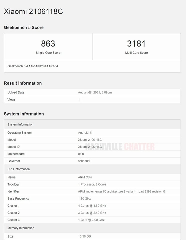 Xiaomi Mi MIX 4 xuất hiện trên Geekbench Xiaomi Mi MIX 4 xuất hiện trên Geekbench