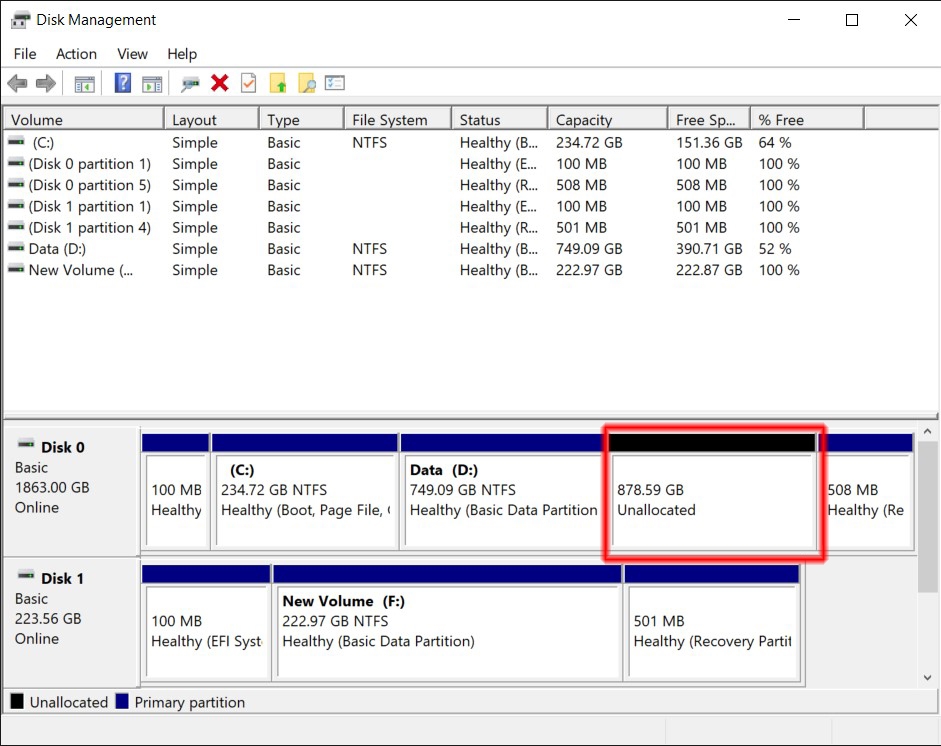 Cách gộp ổ cứng Win 10 (ảnh 6)