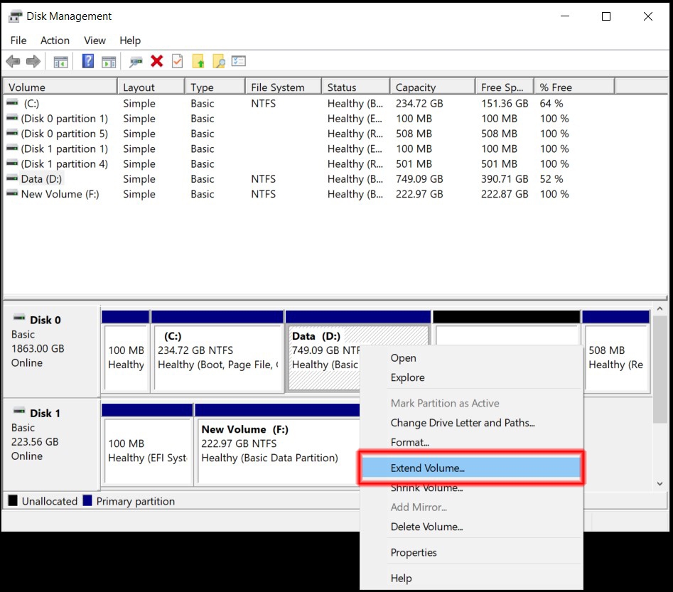Cách gộp ổ cứng Win 10 (ảnh 7)