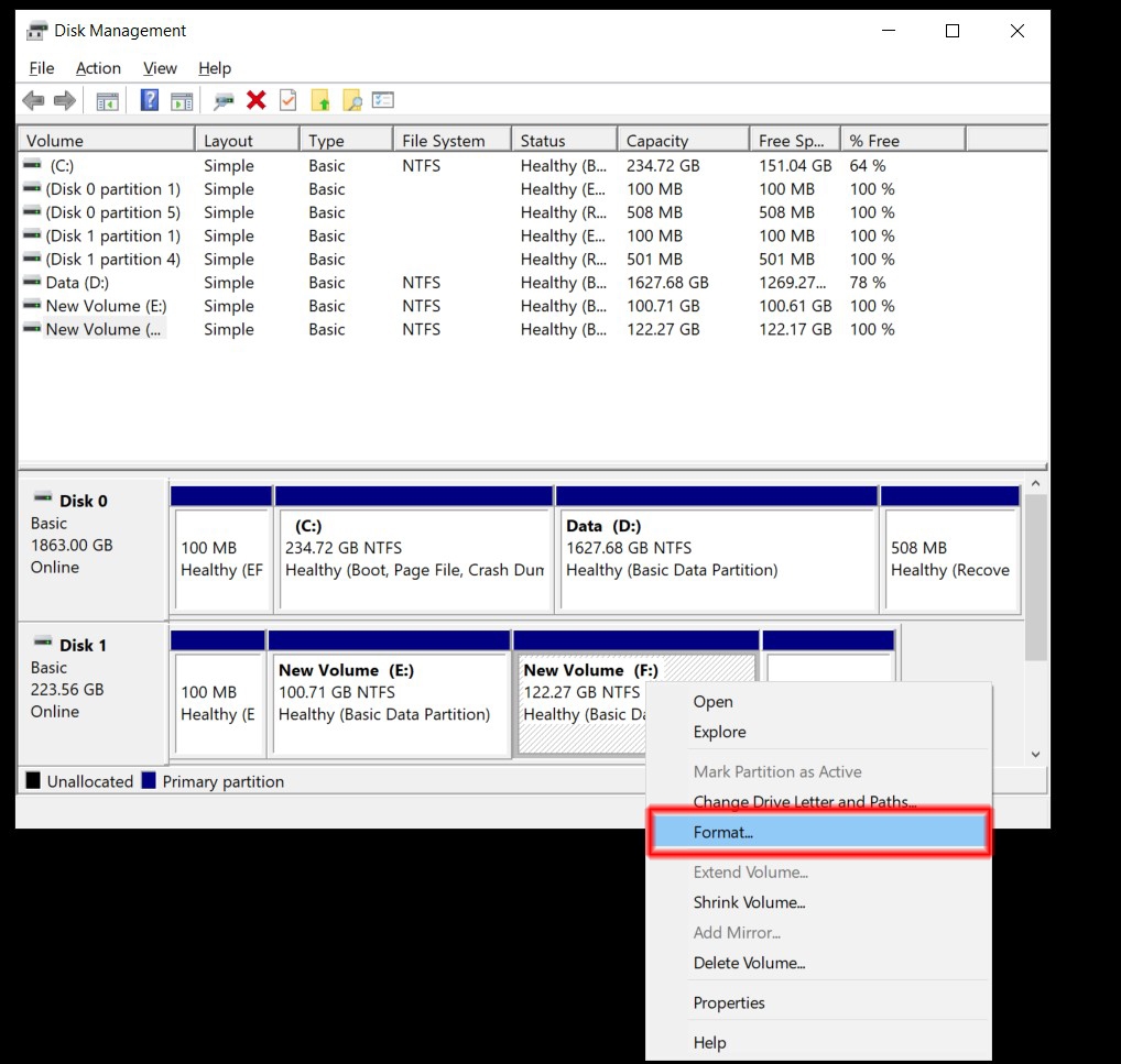 Hướng dẫn format ổ cứng 7