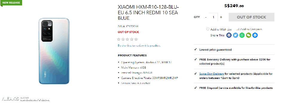 Ảnh render Redmi 10 (ảnh 2) Ảnh render Redmi 10 (ảnh 2)