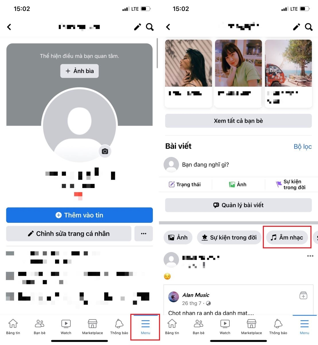Cách thêm bài hát vào tiểu sử Facebook (1)