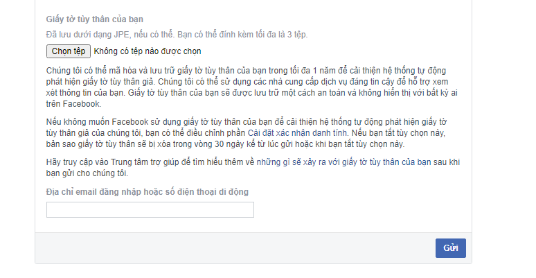 Cách lấy lại mật khẩu Facebook khi mất số điện thoại và email xác nhận danh tính Facebook