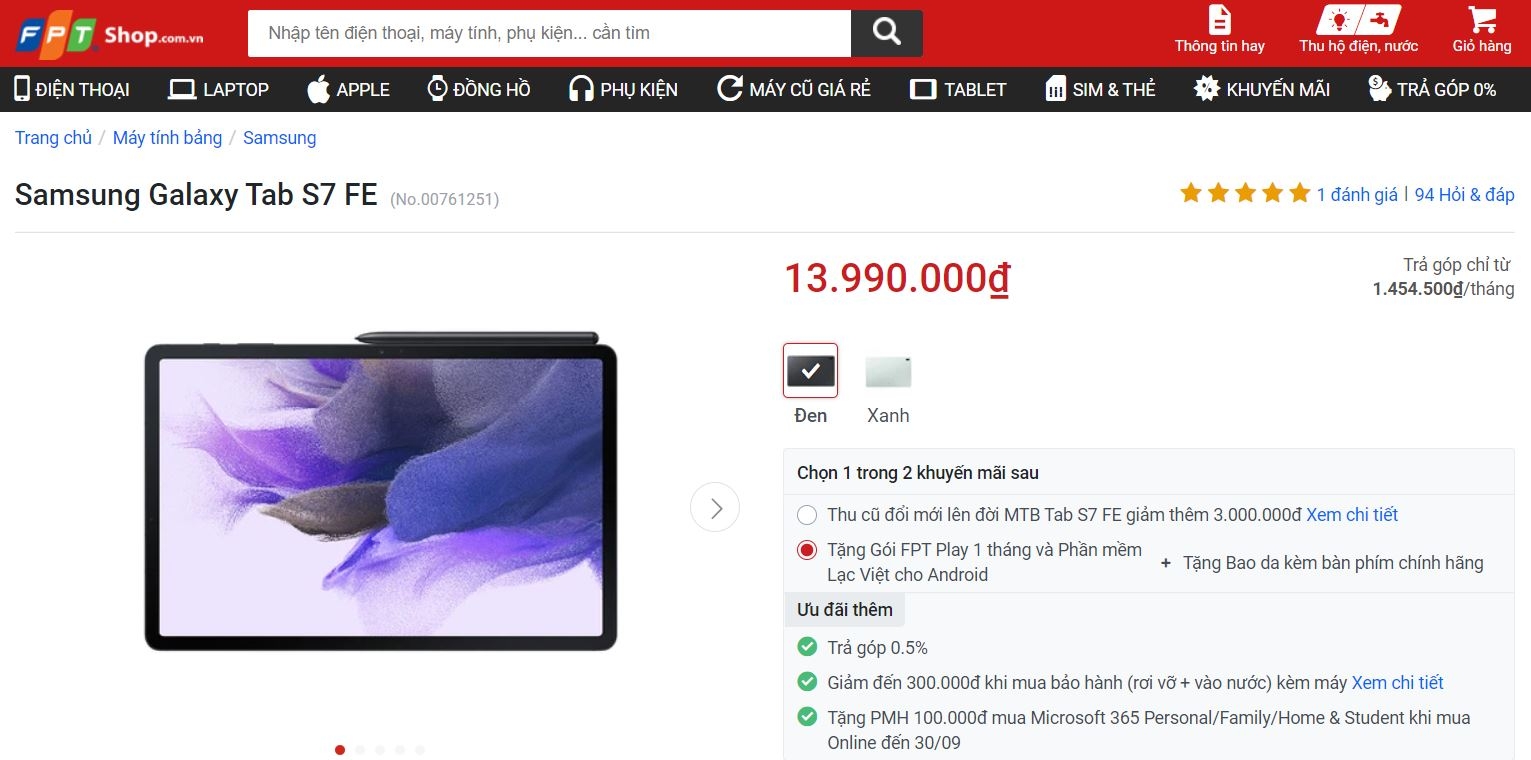 Samsung Galaxy Tab S7 FE: Món hời lớn để học tập, làm việc và giải trí mùa dịch 23