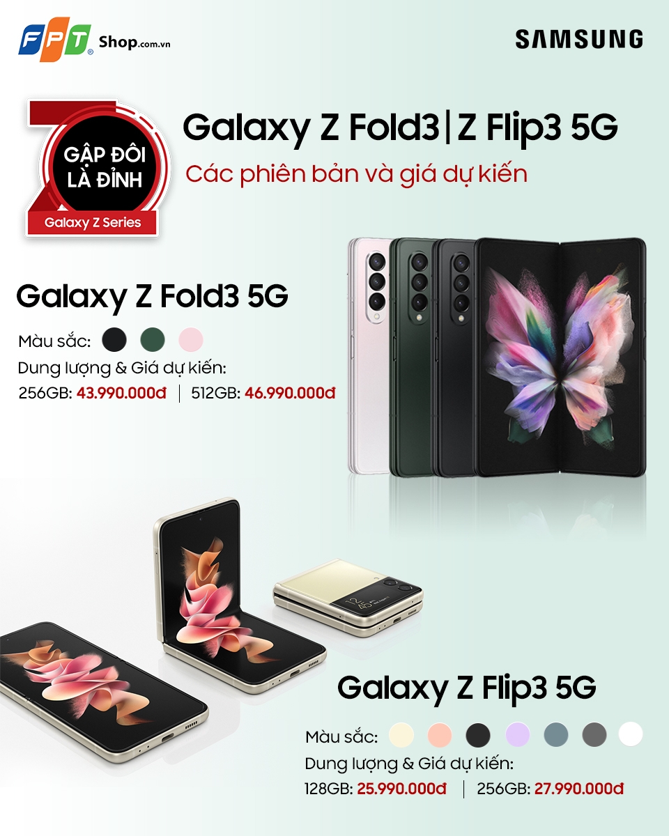 Bang gia Galaxy Z 2021