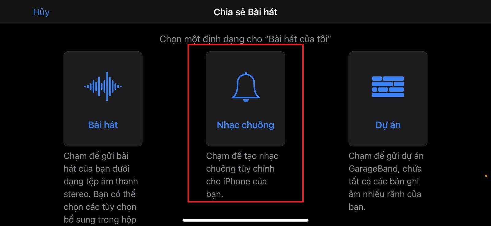 Cách cài nhạc chuông cho iPhone bằng điện thoại và máy tính (12)