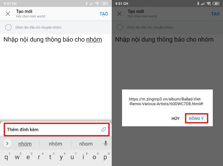 Cách tạo ghi chú cho nhóm chat Zalo không phải ai cũng biết (2)