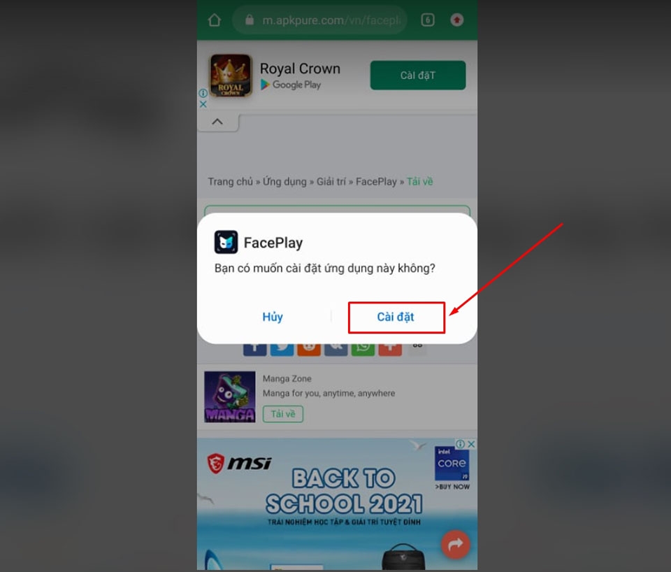 Cài đặt FacePlay Cài đặt FacePlay