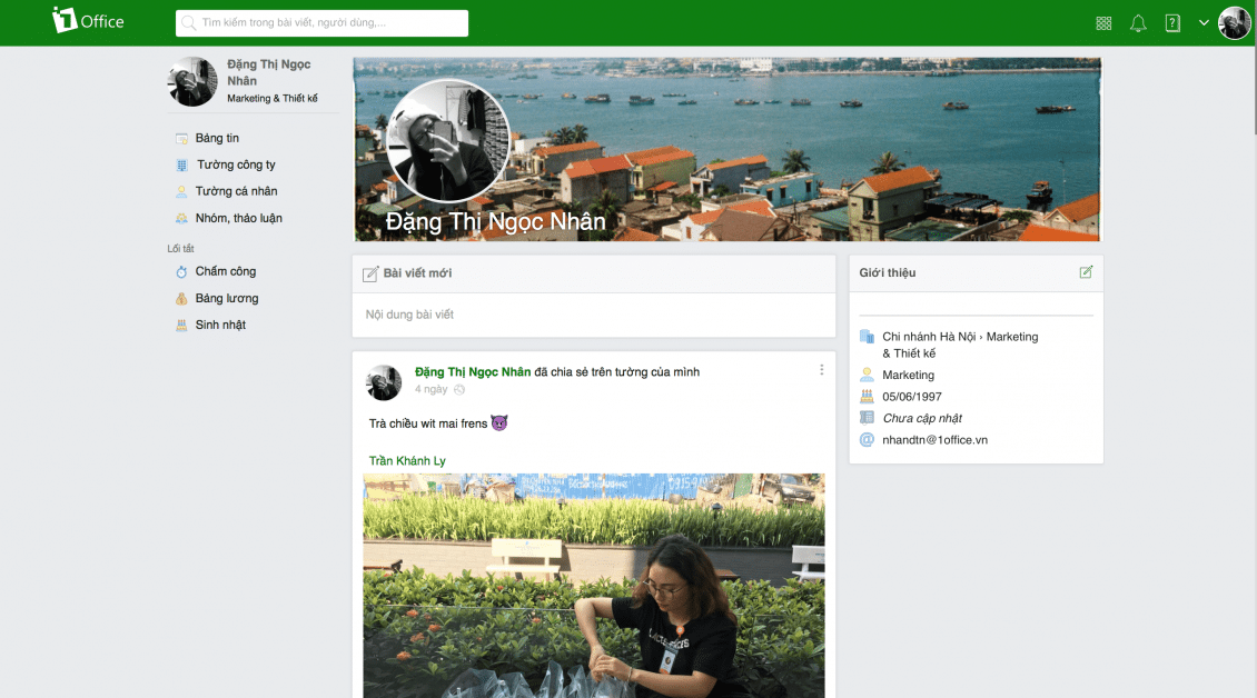 phần mềm quản lý công việc 1Office