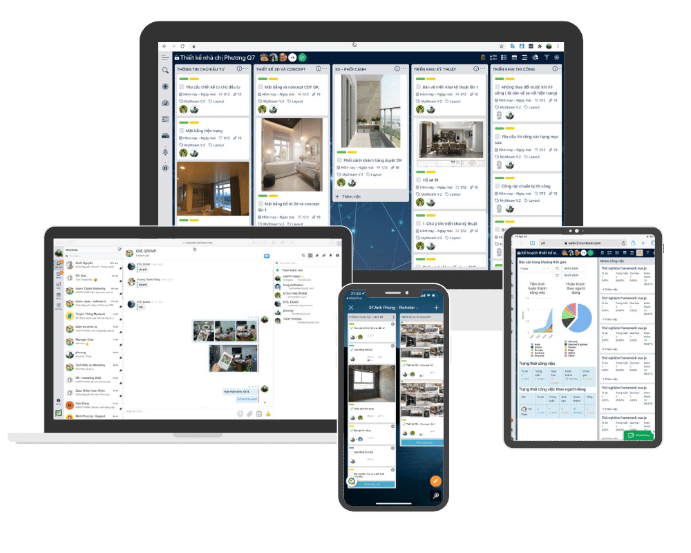 phần mềm quản lý công việc MyXTEAM