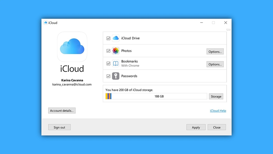 Apple phát hành iCloud 12.5 cho Windows