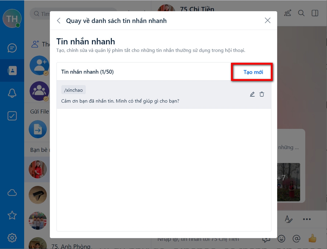 Hướng dẫn bạn cách tự động trả lời tin nhắn trên Zalo (6)
