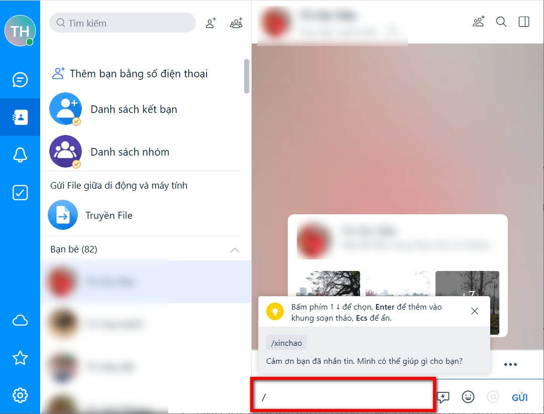 Hướng dẫn bạn cách tự động trả lời tin nhắn trên Zalo (9)