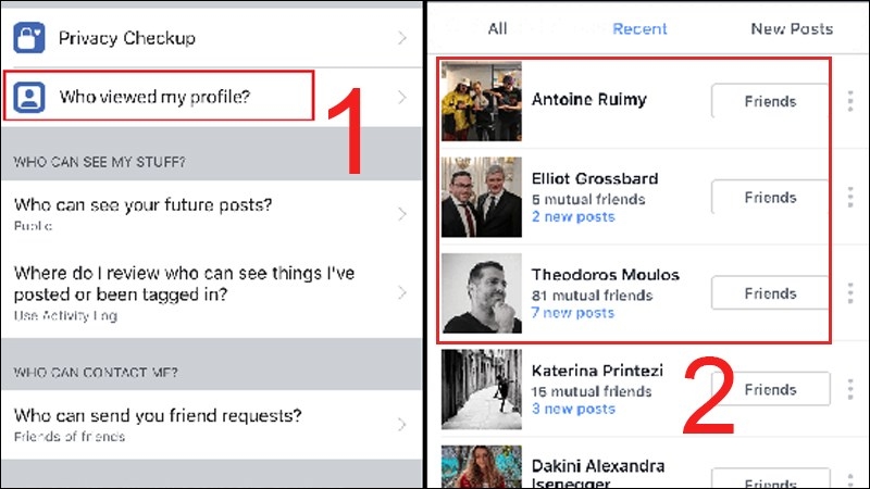 Cách xem ai vào Facebook của mình nhiều nhất bằng điện thoại 8