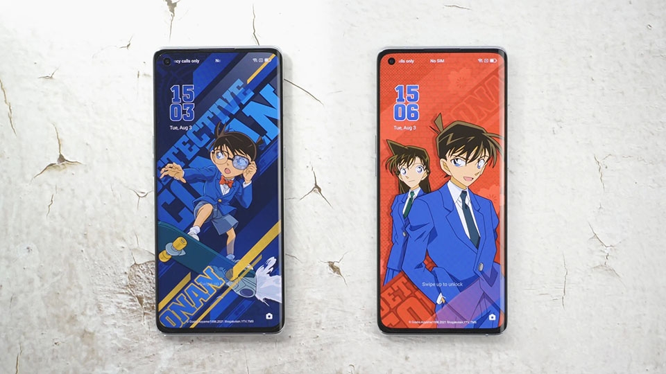OPPO Reno6 Pro+ Detective Conan có hai chủ đề OPPO Reno6 Pro+ Detective Conan có hai chủ đề