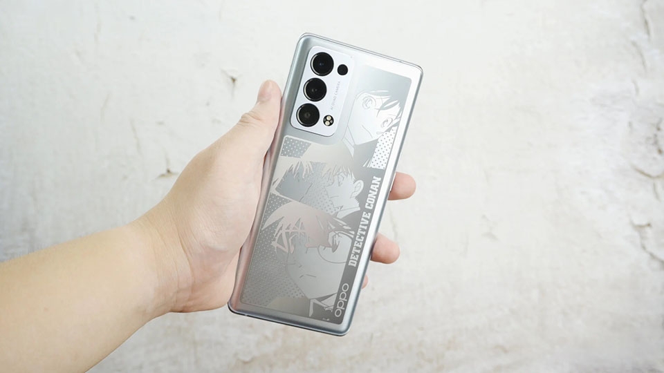 Mặt lưng của OPPO Reno6 Pro+ Detective Conan Mặt lưng của OPPO Reno6 Pro+ Detective Conan