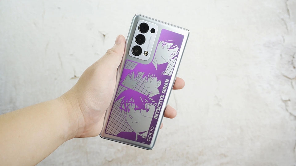 Mặt lưng của OPPO Reno6 Pro+ Detective Conan Mặt lưng của OPPO Reno6 Pro+ Detective Conan