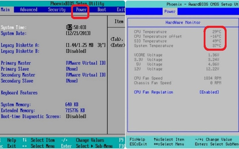 Cách kiểm tra nhiệt độ CPU máy tính không cần phần mềm