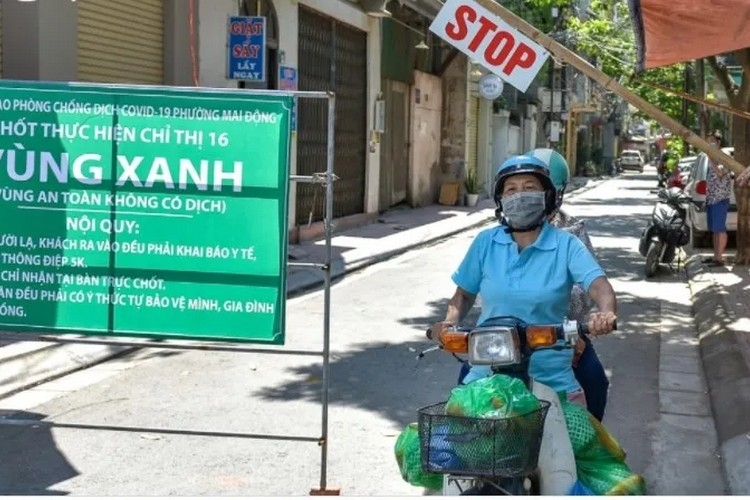 Bảng thông báo vùng xanh