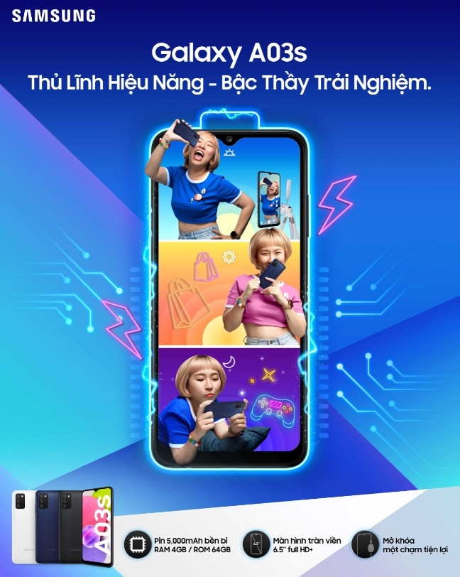 Samsung Galaxy A03s ra mắt tại Việt Nam: Helio P35, pin 5.000mAh, 3 camera 13MP, giá chỉ 3.69 triệu