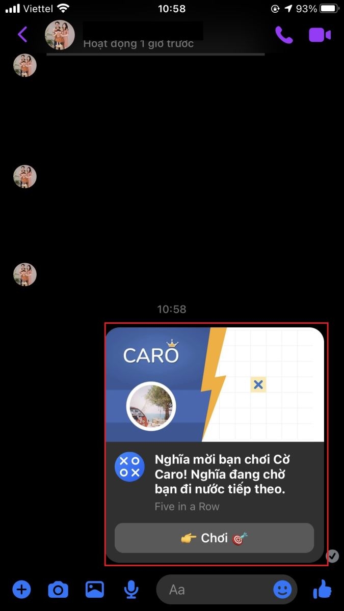 Hướng dẫn cách chơi cờ caro trên Facebook (8)