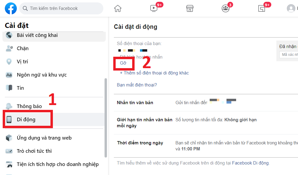Dưới đây cách thêm, xóa số điện thoại đăng nhập trên Facebook (10)