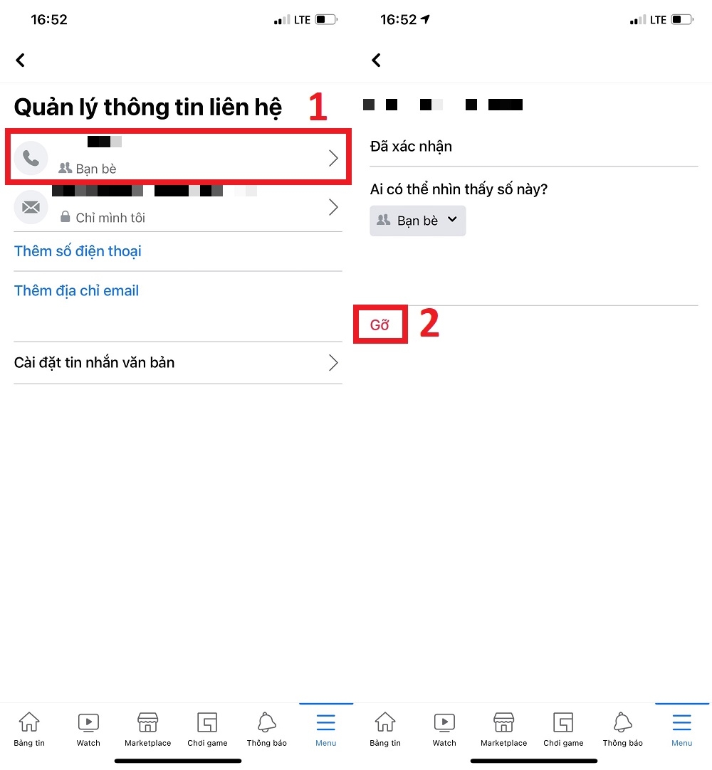 Dưới đây cách thêm, xóa số điện thoại đăng nhập trên Facebook (5)
